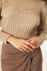 Compania - Beige Cropped Knit