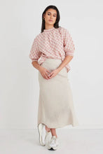 Re:union Label -Bliss Linen Bias Midi Skirt